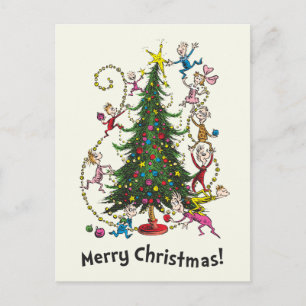 Cartes Pour Fêtes Annuelles Grinch Classique Sapin de Noël