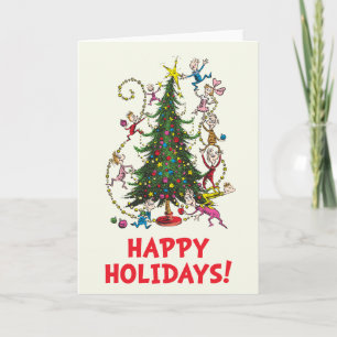 Cartes Pour Fêtes Annuelles Grinch Classique   Sapin de Noël