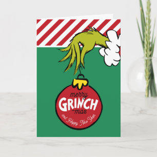 Cartes Pour Fêtes Annuelles Grinch Ornement personnalisé de vacances