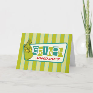 Cartes Pour Fêtes Annuelles Grinch - Qui Moi ?