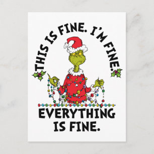 Cartes Pour Fêtes Annuelles Grinch   Tout va bien