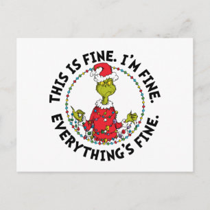 Cartes Pour Fêtes Annuelles Grinch   Tout va bien
