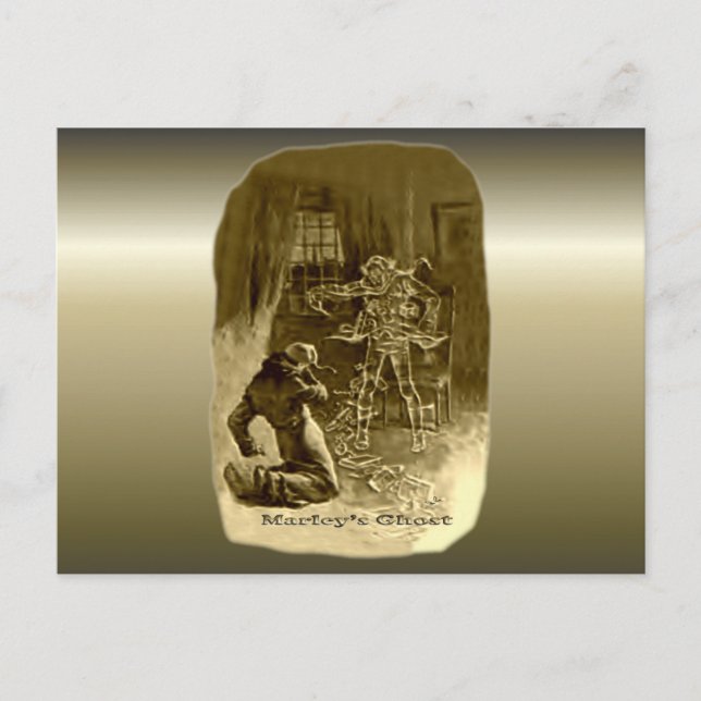 Cartes Pour Fêtes Annuelles Grippe-sou de Noël - un chant de Noël (Devant)