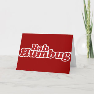 Cartes Pour Fêtes Annuelles Grippe-sou fumiste de Noël de Bah