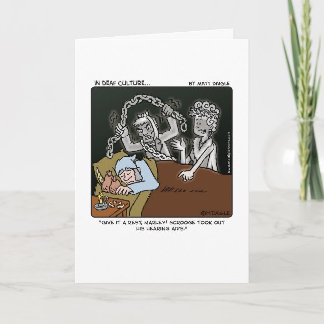 Cartes Pour Fêtes Annuelles Grippe-sou sourd (Devant)