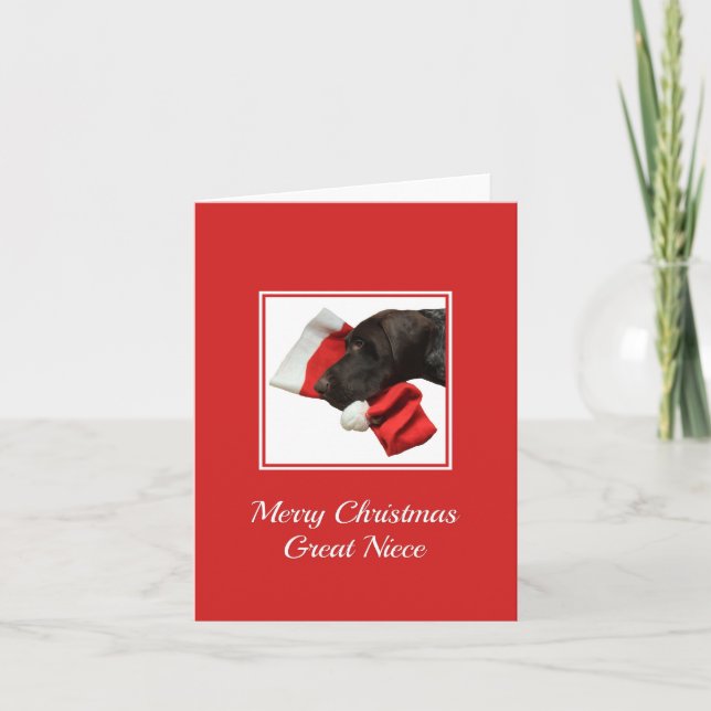 Cartes Pour Fêtes Annuelles Grizzly brillant Grande nièce Joyeux X mas (Devant)