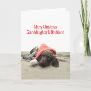 Cartes Pour Fêtes Annuelles Grizzly Grandgirl et copine Merry Chr