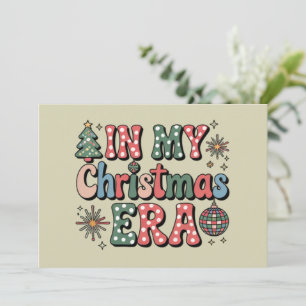 Cartes Pour Fêtes Annuelles Groovy Dans Mon Ère De Noël Drôle Enseignant