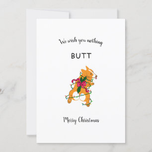 Cartes Pour Fêtes Annuelles Gros cul de corgi joyeux vacances de Noël