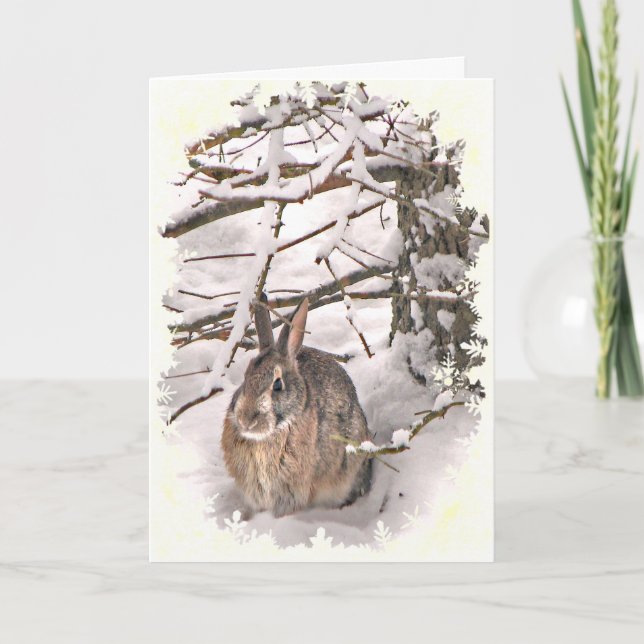 Cartes Pour Fêtes Annuelles Grotte de neige Noël (Devant)