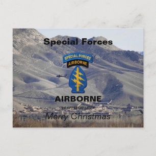 Cartes Pour Fêtes Annuelles Groupes des forces spéciales Berets verts Vétérans