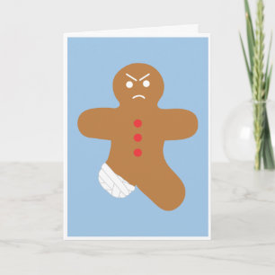 Cartes Pour Fêtes Annuelles Grumeux pain d'épices Man Christmas Card