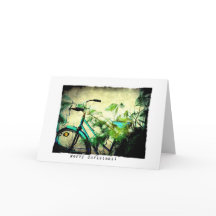 Grunge de Noël de bicyclette