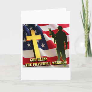 Cartes Pour Fêtes Annuelles Guerrier priant