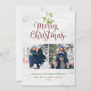 Cartes Pour Fêtes Annuelles Guimauve Joyeux Noël 3 Photo Bois Rustique