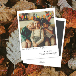 Cartes Pour Fêtes Annuelles Guirlande de feuilles d'automne - Photo instantané