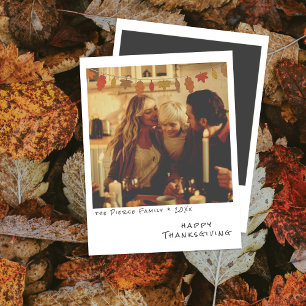 Cartes Pour Fêtes Annuelles Guirlande de feuilles d'automne - Photo instantané