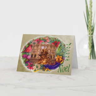 Cartes Pour Fêtes Annuelles Guirlande de Noël de Joyeux Noel Notre Dame