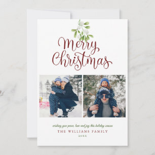 Cartes Pour Fêtes Annuelles Guirlande de Noël Joyeux Noël 3 Photo
