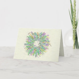 Cartes Pour Fêtes Annuelles Guirlande de ressort
