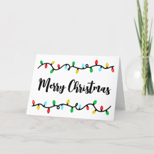 Cartes Pour Fêtes Annuelles Guirlandes de Noël Colorées Joyeux Noël