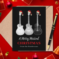 Guitare Cool Noël Joyeuse Musique Personnalisée
