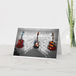 Cartes Pour Fêtes Annuelles Guitars de Christmas