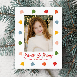 Cartes Pour Fêtes Annuelles Gumdrops doux et merry Photo