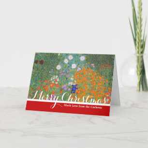 Cartes Pour Fêtes Annuelles Gustav Klimt Fleur Jardin Cottage Nature