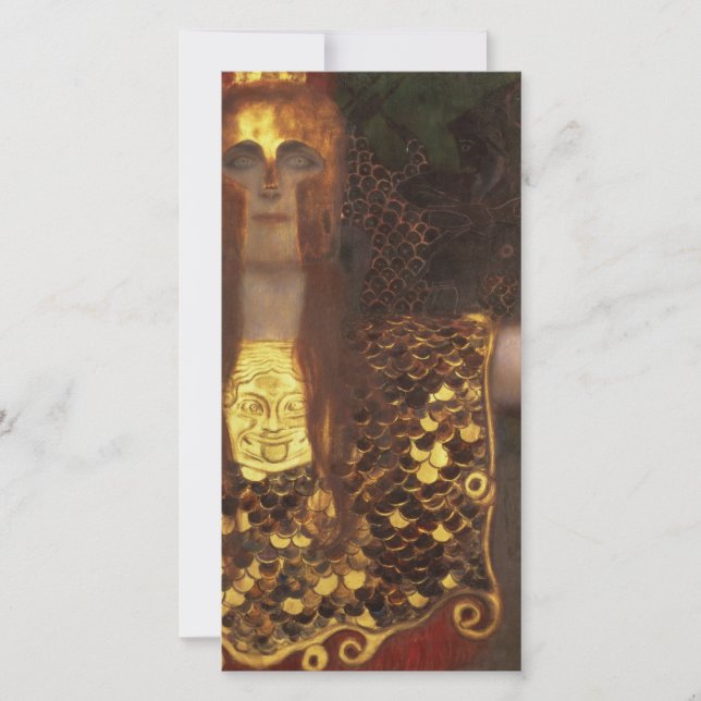 Cartes Pour Fêtes Annuelles Gustav Klimt - Minerva Ou Pallas Athena (Devant)