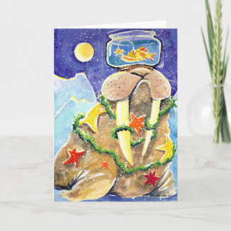 Cartes Pour Fêtes Annuelles Habillé morse