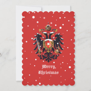 Cartes Pour Fêtes Annuelles Habsbourg "Joyeux Noël" plat