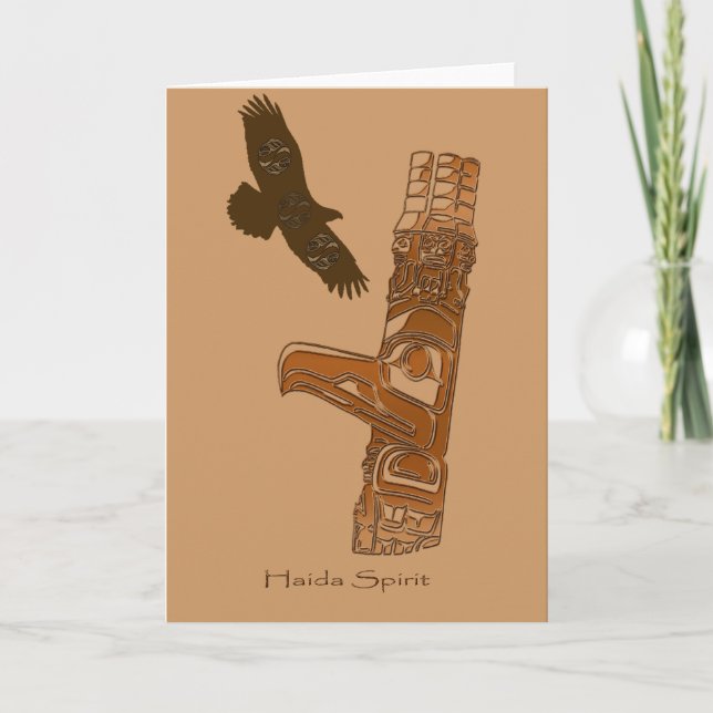 Cartes Pour Fêtes Annuelles HAIDA SPIRIT Collection cadeaux (Devant)