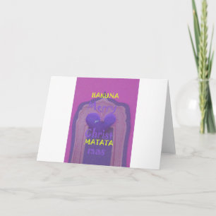 Cartes Pour Fêtes Annuelles Hakuna Matata Merry Christmas Love Design.jpg
