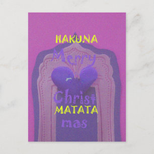 Cartes Pour Fêtes Annuelles Hakuna Matata Merry Christmas Love Design.jpg