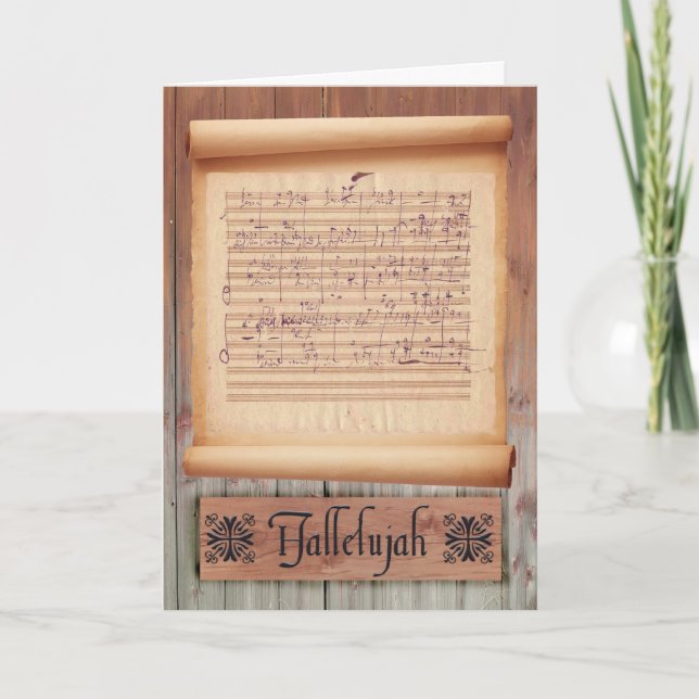 Cartes Pour Fêtes Annuelles Hallelujah (Devant)