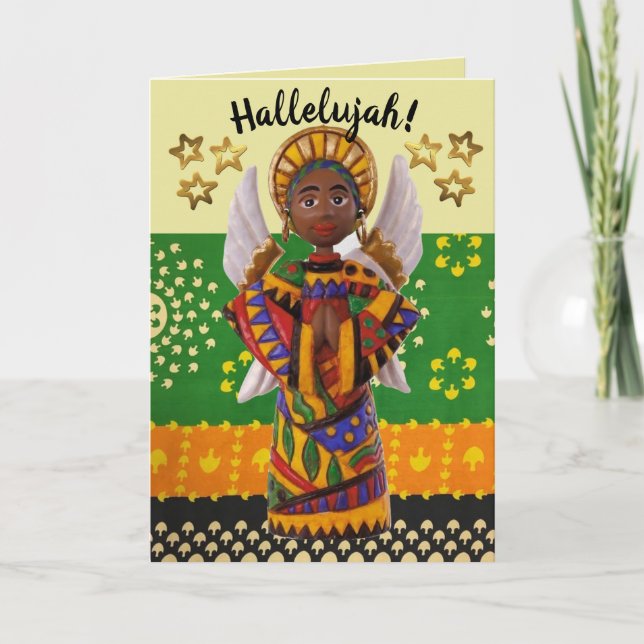 Cartes Pour Fêtes Annuelles Hallelujah Notre Sauveur Est Né Noël (Devant)