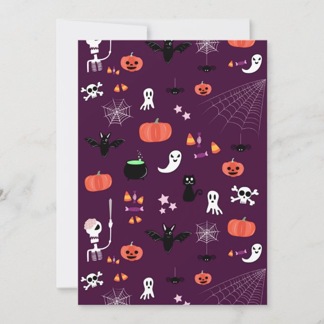 Cartes Pour Fêtes Annuelles Halloween (Devant)