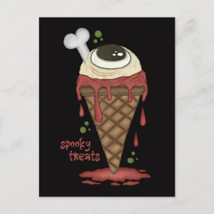 Cartes Pour Fêtes Annuelles Halloween à la crème glacée déplaisante