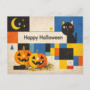 Cartes Pour Fêtes Annuelles Halloween Abstrait Coloré Moderne