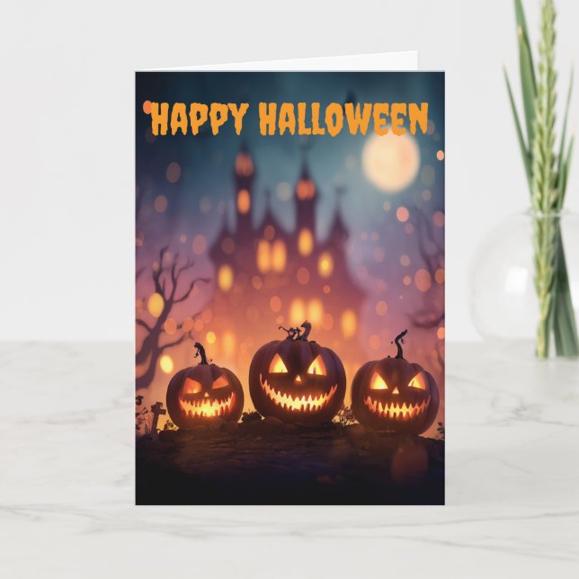 Cartes Pour Fêtes Annuelles Halloween Celebration (Devant)