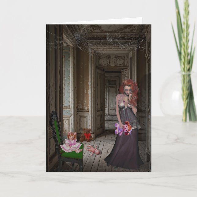 Cartes Pour Fêtes Annuelles Halloween chez une poupée (Devant)