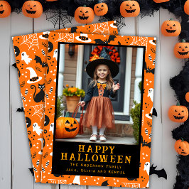 Cartes Pour Fêtes Annuelles Halloween classique mignon photo personnalisée