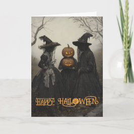 Cartes Pour Fêtes Annuelles Halloween de sorcières effrayantes