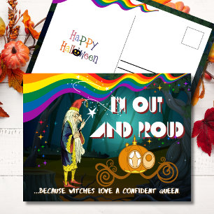 Cartes Pour Fêtes Annuelles Halloween dehors et fière avec l'air magique