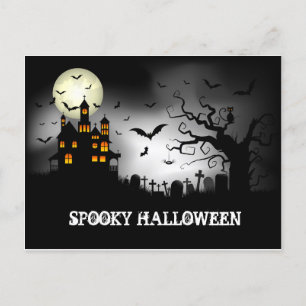 Cartes Pour Fêtes Annuelles Halloween éffrayant Haunted House
