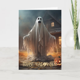 Cartes Pour Fêtes Annuelles Halloween Fantôme Effrayant