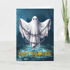 Cartes Pour Fêtes Annuelles Halloween Fantôme Hanté Effrayant