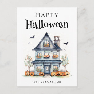 Cartes Pour Fêtes Annuelles Halloween maison de fête personnalisée Immobilier