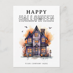 Cartes Pour Fêtes Annuelles Halloween maison de fête personnalisée Immobilier